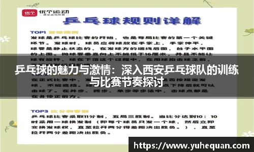 乒乓球的魅力与激情：深入西安乒乓球队的训练与比赛节奏探讨